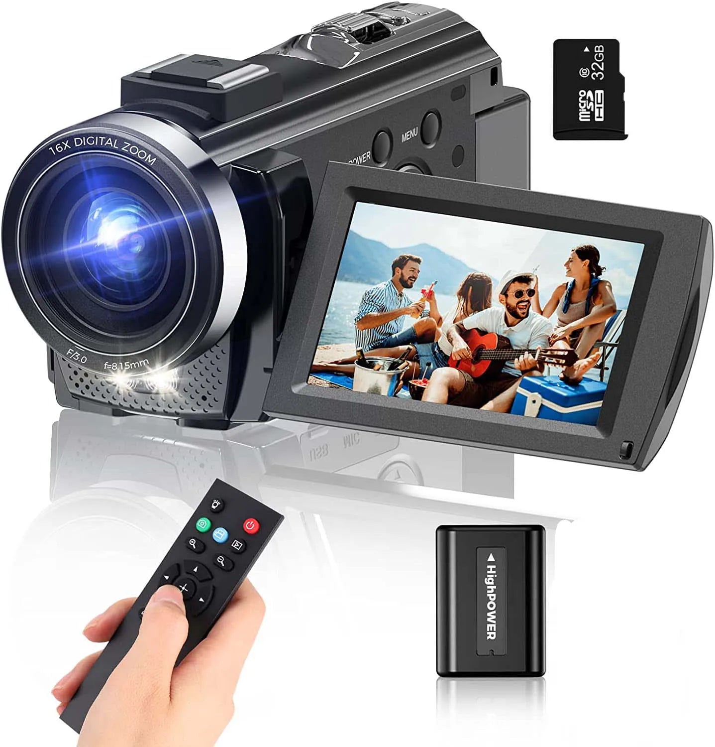 Digital Camera Photographic Cameras With 3.0 Inch Rotating Screen Professional Photo Camera Hd Video Kids Cameras  For Home