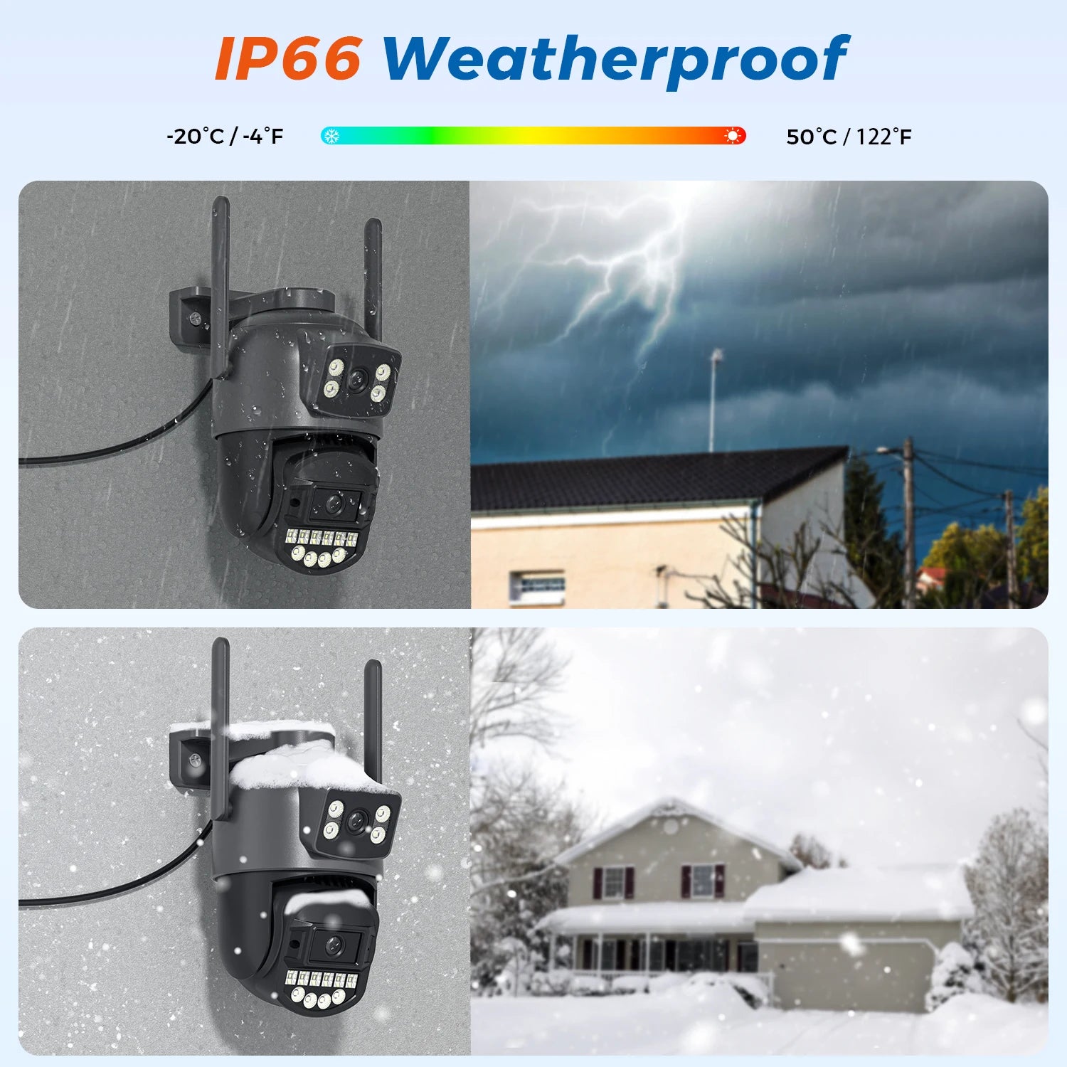 5GHz WiFi 5K 10MP Dual Lens AI Human Detection Outdoor Security PTZ IP Camera with Intercom CCTV Cam