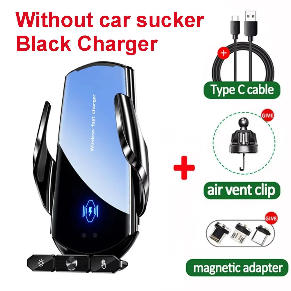 Car Wireless Charger Magnetic Fast Charging Station Air Vent Stand Car Phone Holder Mount For iPhone 16 15 14 13 12 Pro Samsung