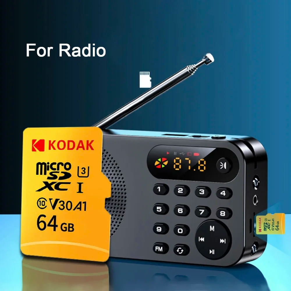 Kodak Micro SD Card 64GB 32GB Memory Card 512GB 256GB 128GB MicroSDXC Class10 SD Memory Card 100MB/s Original TF Flash Card U3