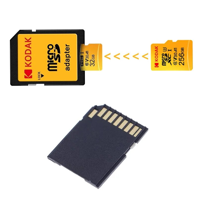 Kodak Micro SD Card 64GB 32GB Memory Card 512GB 256GB 128GB MicroSDXC Class10 SD Memory Card 100MB/s Original TF Flash Card U3
