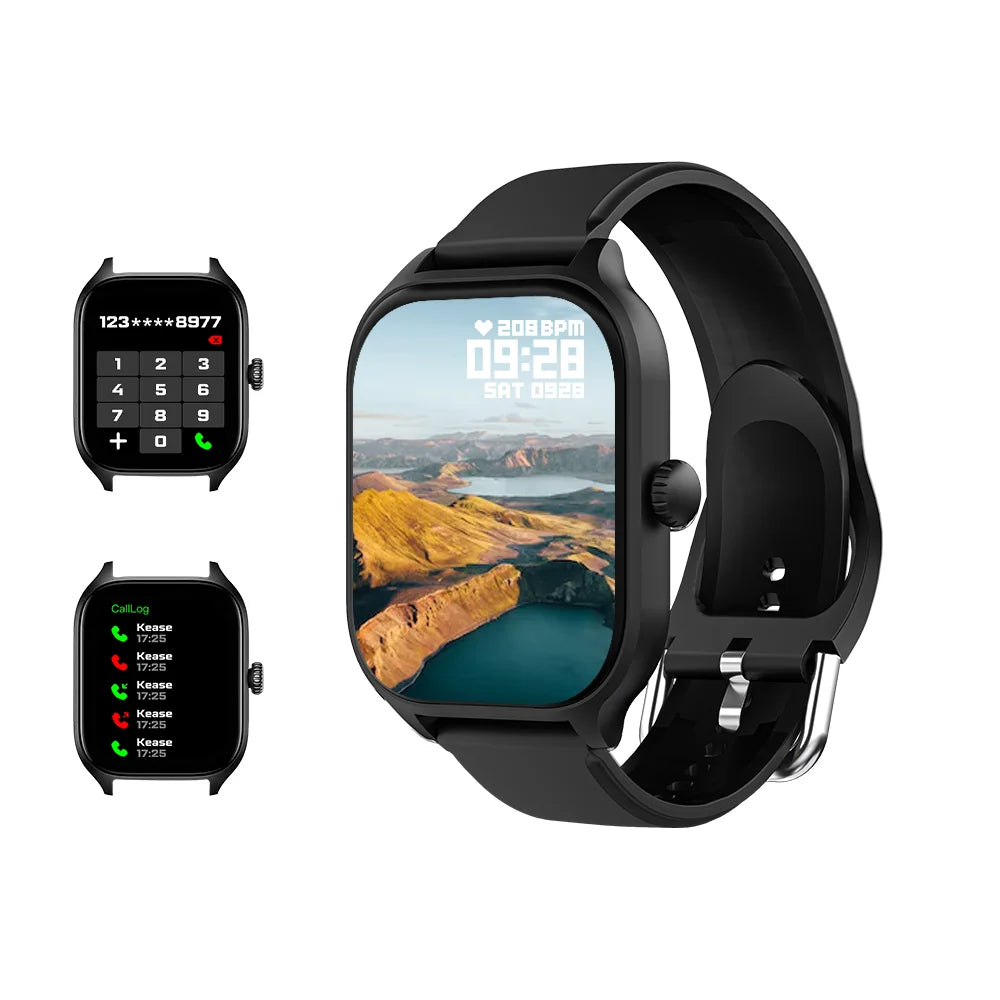 H9 Smartwatch Dial Answer Calls Calorie Tracking Heart Rate Monitoring Music Playback Bluetooth Men Smart Watch Woman Step Count