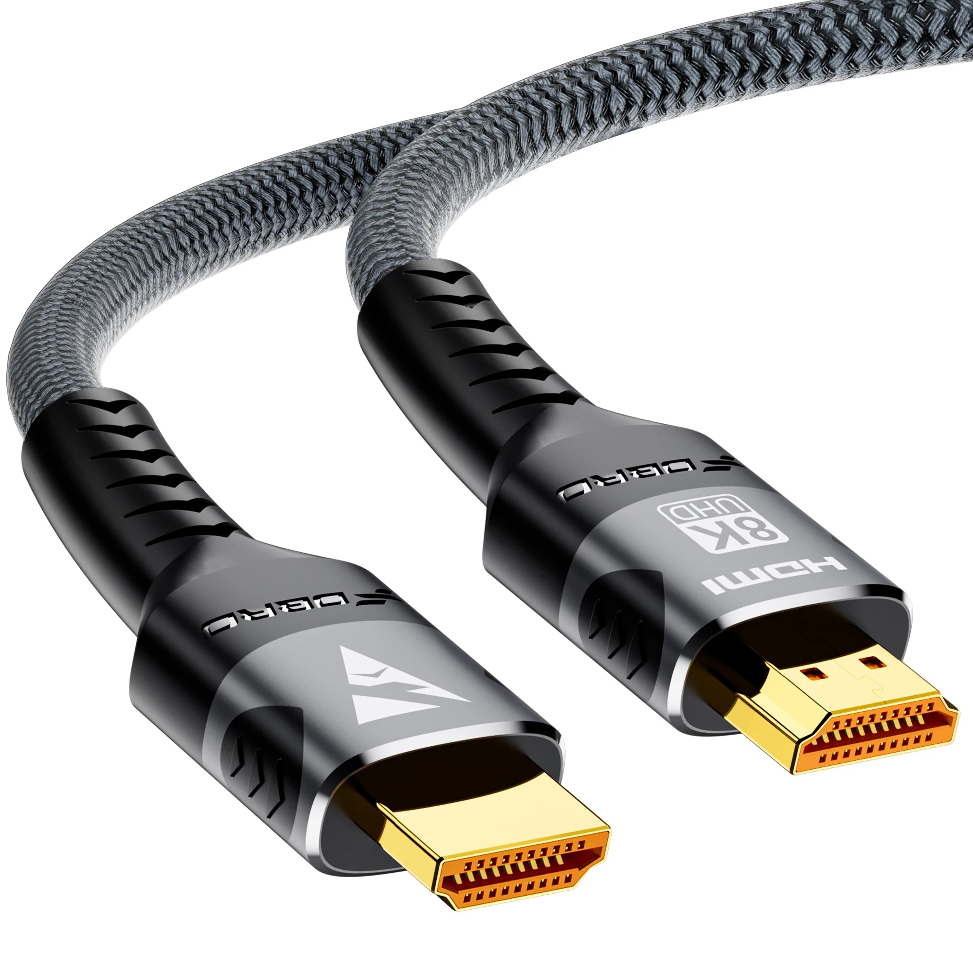 8K HDMI Cable 2.1 48Gbps  High Speed HDMI Braided Cord-4K@120Hz 8K@60Hz, DTS:X, HDCP 2.2 & 2.3, HDR 10 for Compatible Laptop/PS5