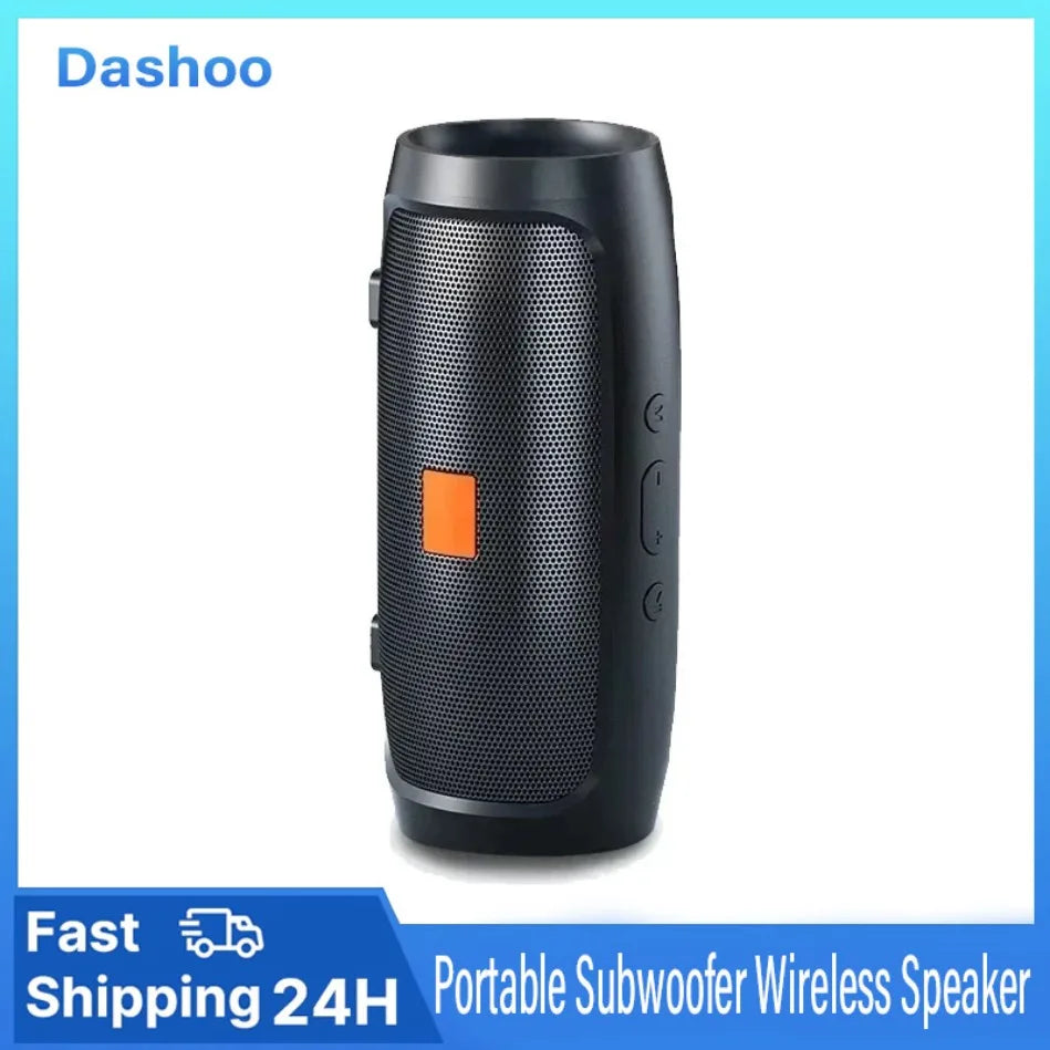 Dushoo Bluetooth Speaker Fm Voice Broadcasting Portable Subwoofer Wireless Speaker Dual Speaker Stereo Outdoor Tfusb Playback