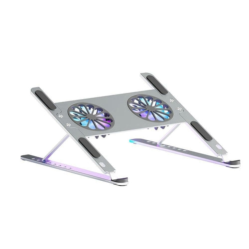 Adjustable Laptop Stand Cooling Pad with 2 Detachable Fan