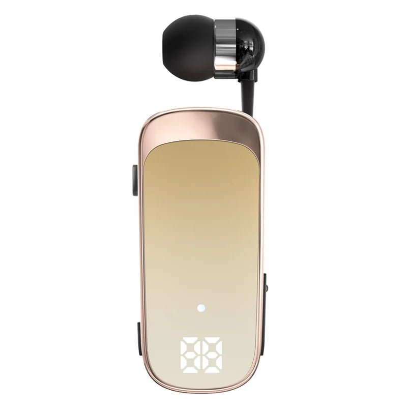 # K65 Lavalier Business Bluetooth 5.2 Headset Talk/Music Time 20 Hours LED Digital Display Noice Cancelling Wireless Earphones