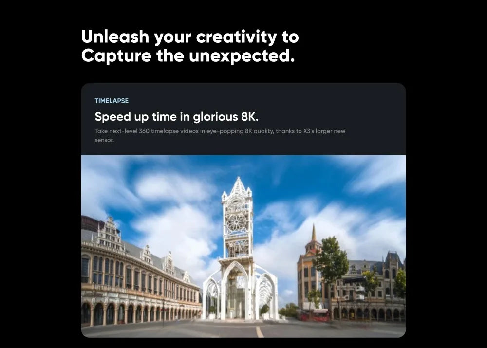 Insta360 X3 – A Waterproof 360-Degree Action Camera Featuring 1/2-Inch 48MP Sensors, 5.7K 360 Active HDR Video Resolution, 72MP