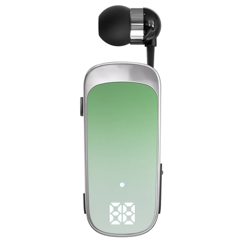 # K65 Lavalier Business Bluetooth 5.2 Headset Talk/Music Time 20 Hours LED Digital Display Noice Cancelling Wireless Earphones