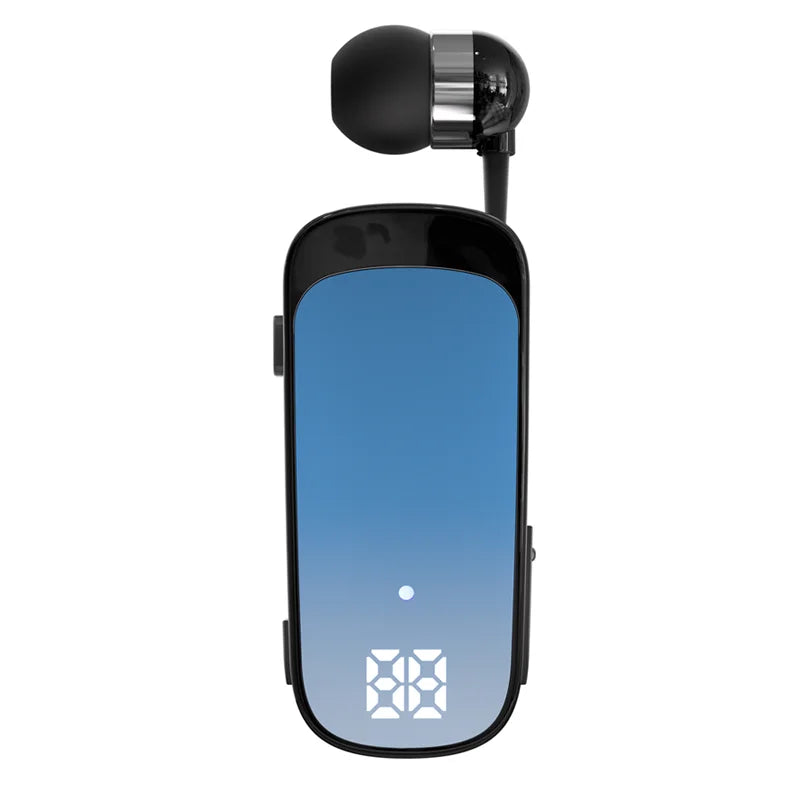 # K65 Lavalier Business Bluetooth 5.2 Headset Talk/Music Time 20 Hours LED Digital Display Noice Cancelling Wireless Earphones