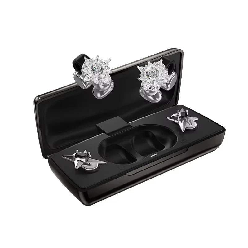 ERDU headphones Bluetooth ear clip magnetic jewelry headphones automatic noise reduction sports wireless 360 ° surround sound