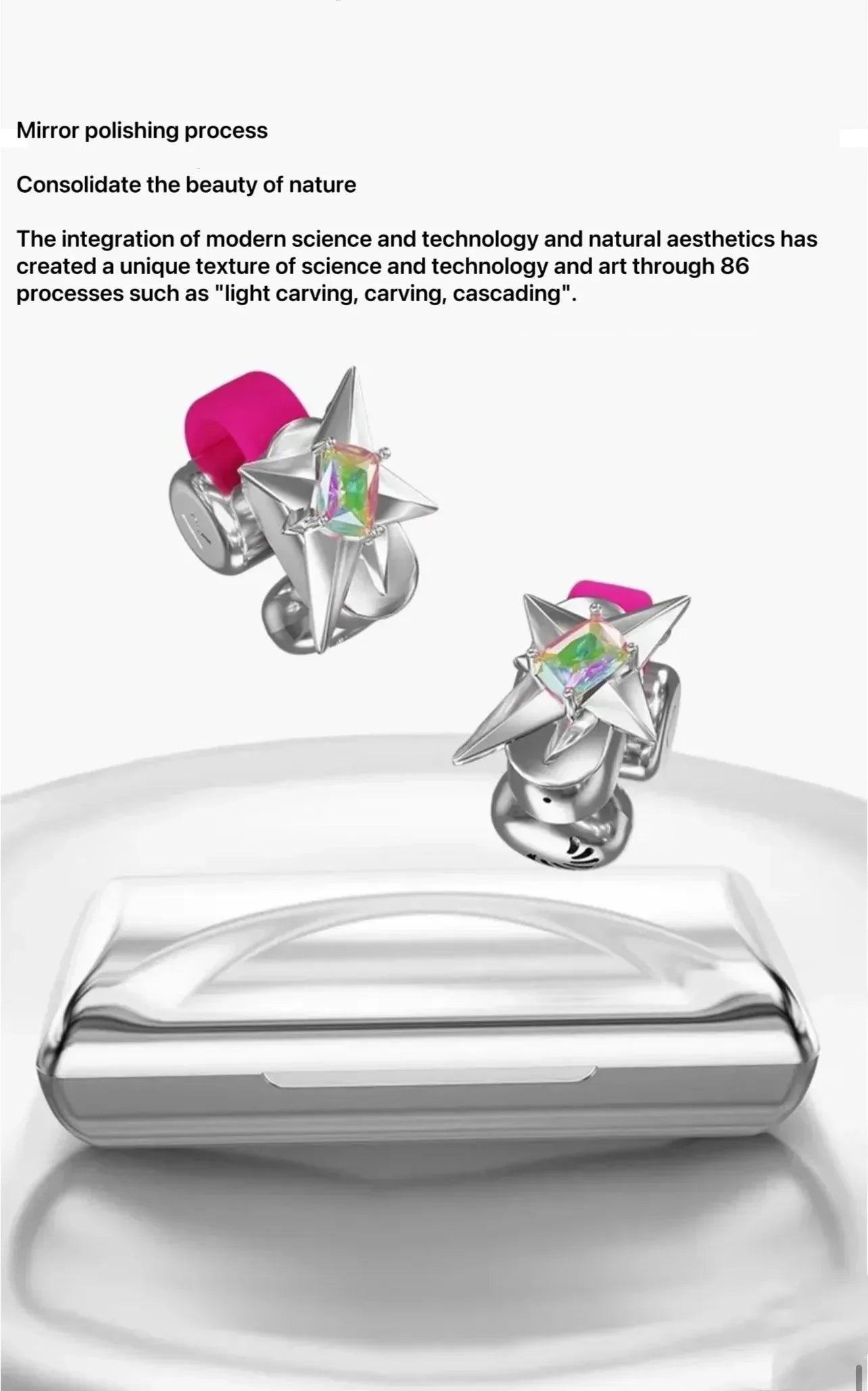 ERDU headphones Bluetooth ear clip magnetic jewelry headphones automatic noise reduction sports wireless 360 ° surround sound