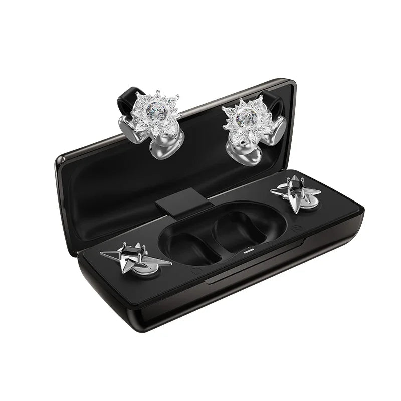 ERDU headphones Bluetooth ear clip magnetic jewelry headphones automatic noise reduction sports wireless 360 ° surround sound