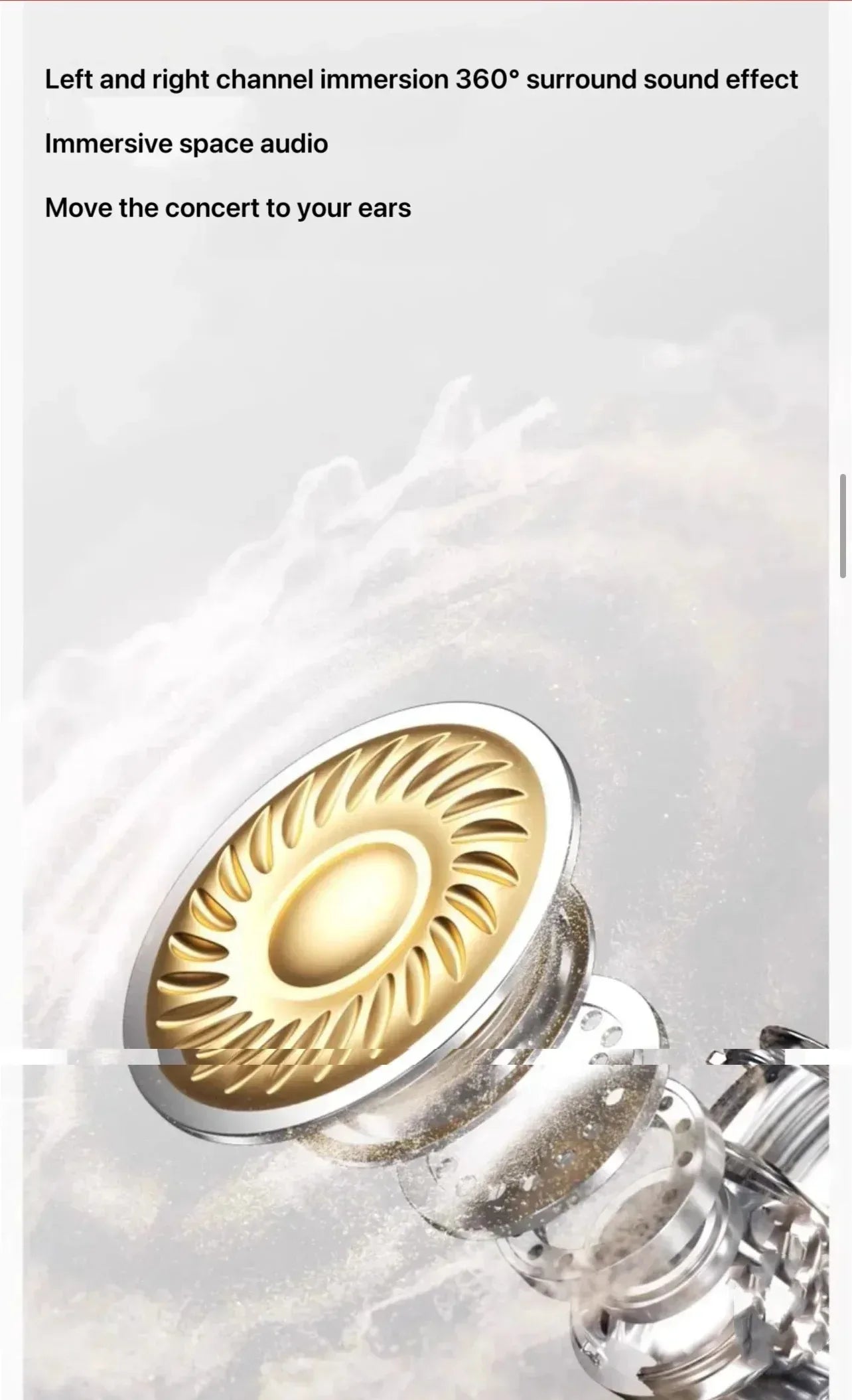 ERDU headphones Bluetooth ear clip magnetic jewelry headphones automatic noise reduction sports wireless 360 ° surround sound