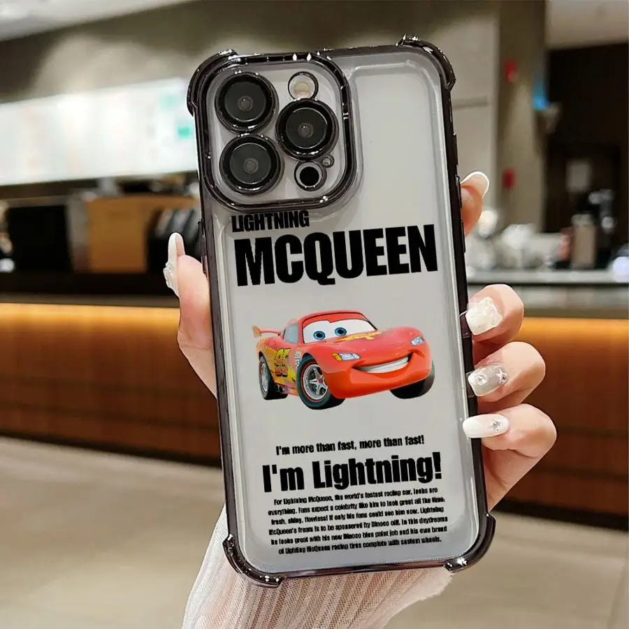 Case for iPhone 13 15 Plus 12 14 16 Pro Max 11 16+ Soft Phone Cover Sally Lightning McQueen