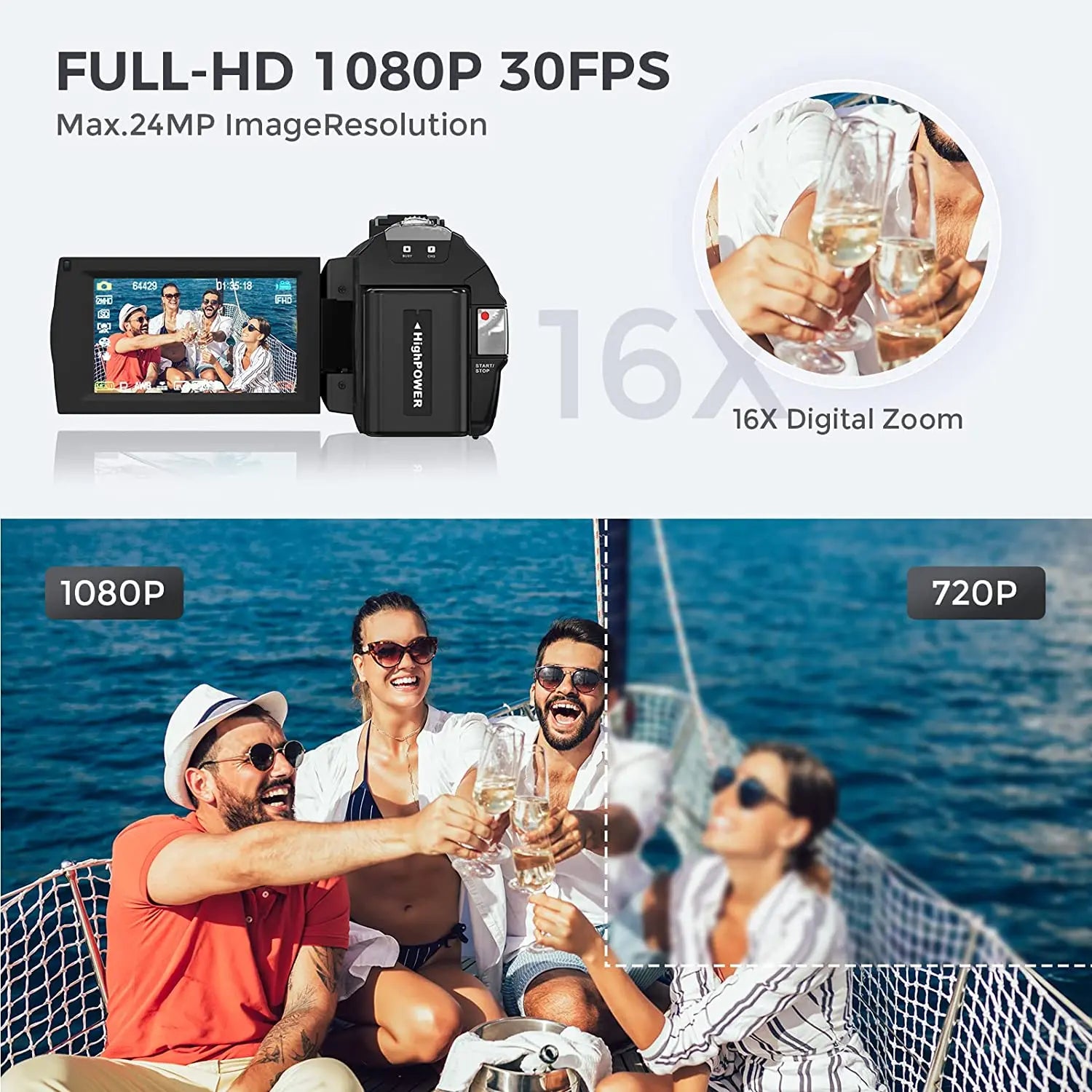 Digital Camera Photographic Cameras With 3.0 Inch Rotating Screen Professional Photo Camera Hd Video Kids Cameras  For Home
