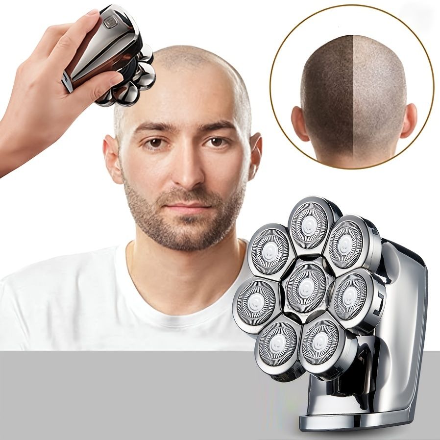 Electric Head Hair Shaver LED Display Ultimate Mens Cordless