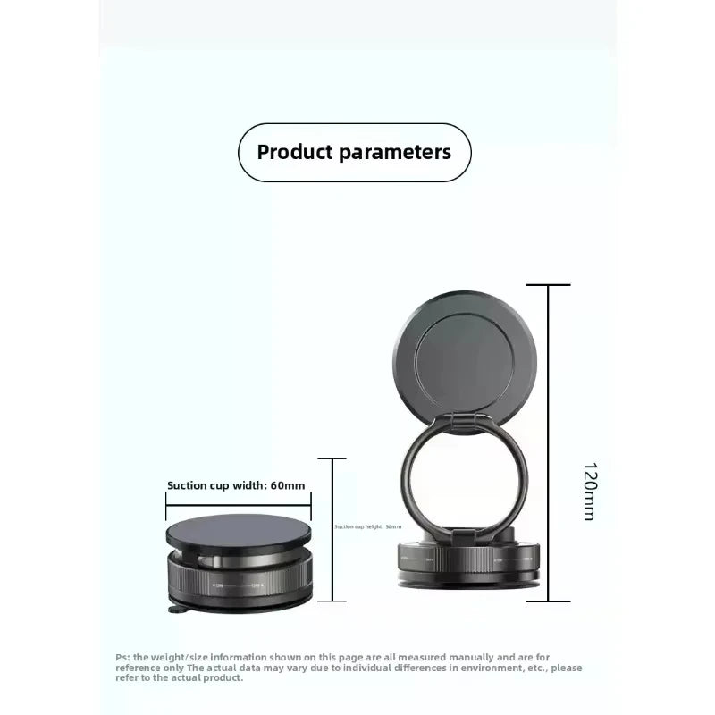 Vacuum Magnetic Phone Holder Stand, for Magsafe Suction Cup Phone MountAdjustable Swivel Lock, for Your Car/Gym/Mirror