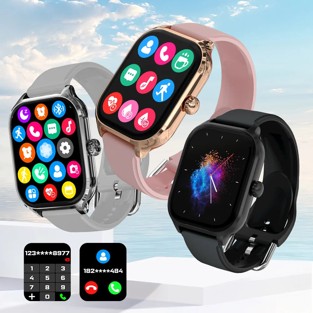 LAXASFIT H9 Smart Watch Dialing Answering Calls Exercise Tracking Heart Rate Sleep Monitor Bluetooth Smartwatch Man Woman Gift