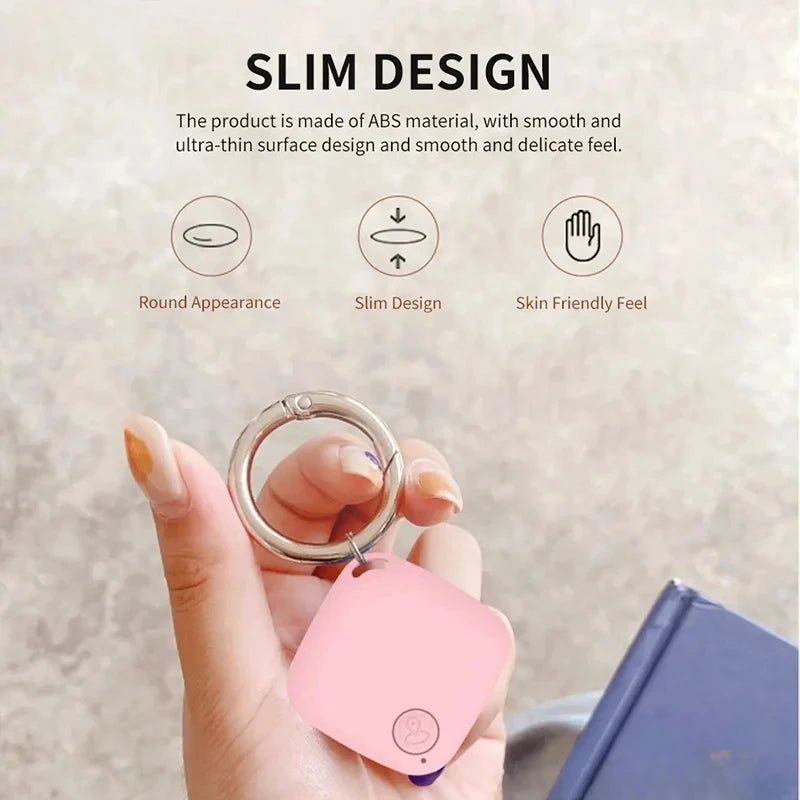 Mini Bluetooth 5.0 Tracker Smart Finder Locator Anti-Lost Device for Pets Kids Bags Wallets with Tracking Functionality