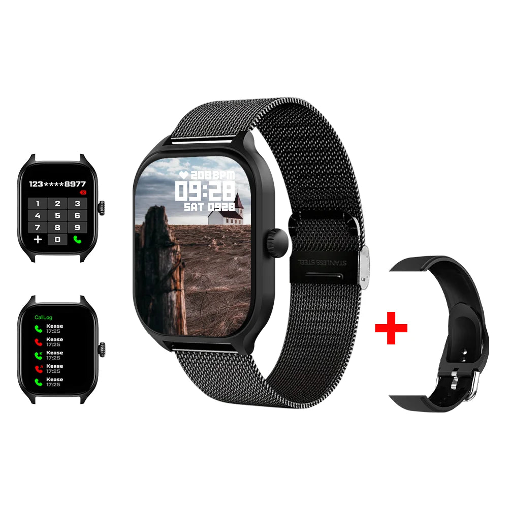 H9 Smartwatch Dial Answer Calls Calorie Tracking Heart Rate Monitoring Music Playback Bluetooth Men Smart Watch Woman Step Count