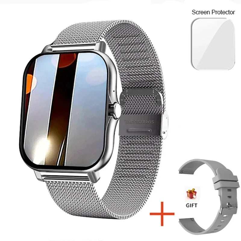 2025 Smart Watch 1.44'' Inch Color Screen Bluetooth Call Heart Rate/Blood Oxygen/Pressure Monitoring Smartwatch For Women Men