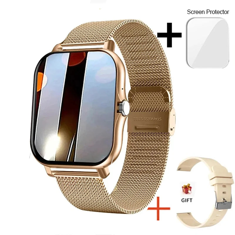 2025 Smart Watch 1.44'' Inch Color Screen Bluetooth Call Heart Rate/Blood Oxygen/Pressure Monitoring Smartwatch For Women Men