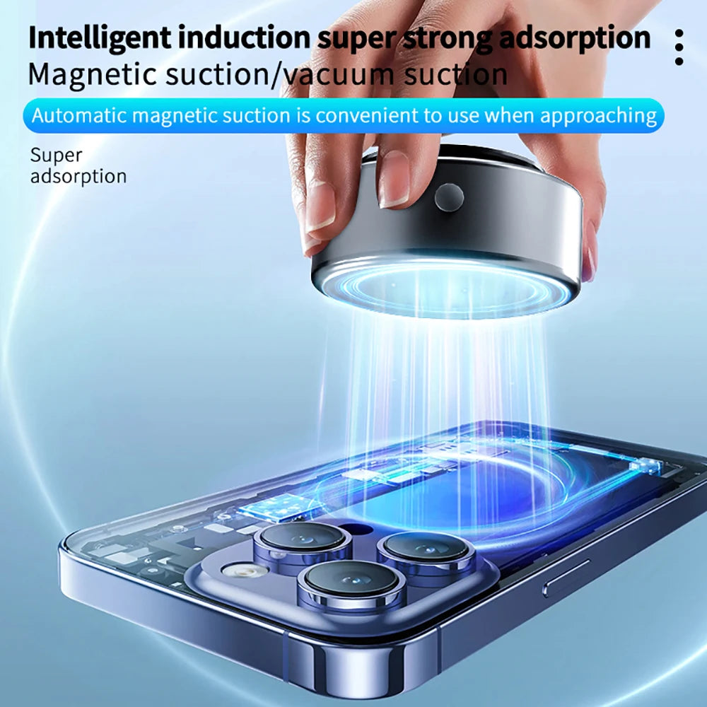Intelligent Car Mount Phone Holder 15 W Wireless Charging Magnetic Attraction Technology Universal Vacuum Adsorption Bracket