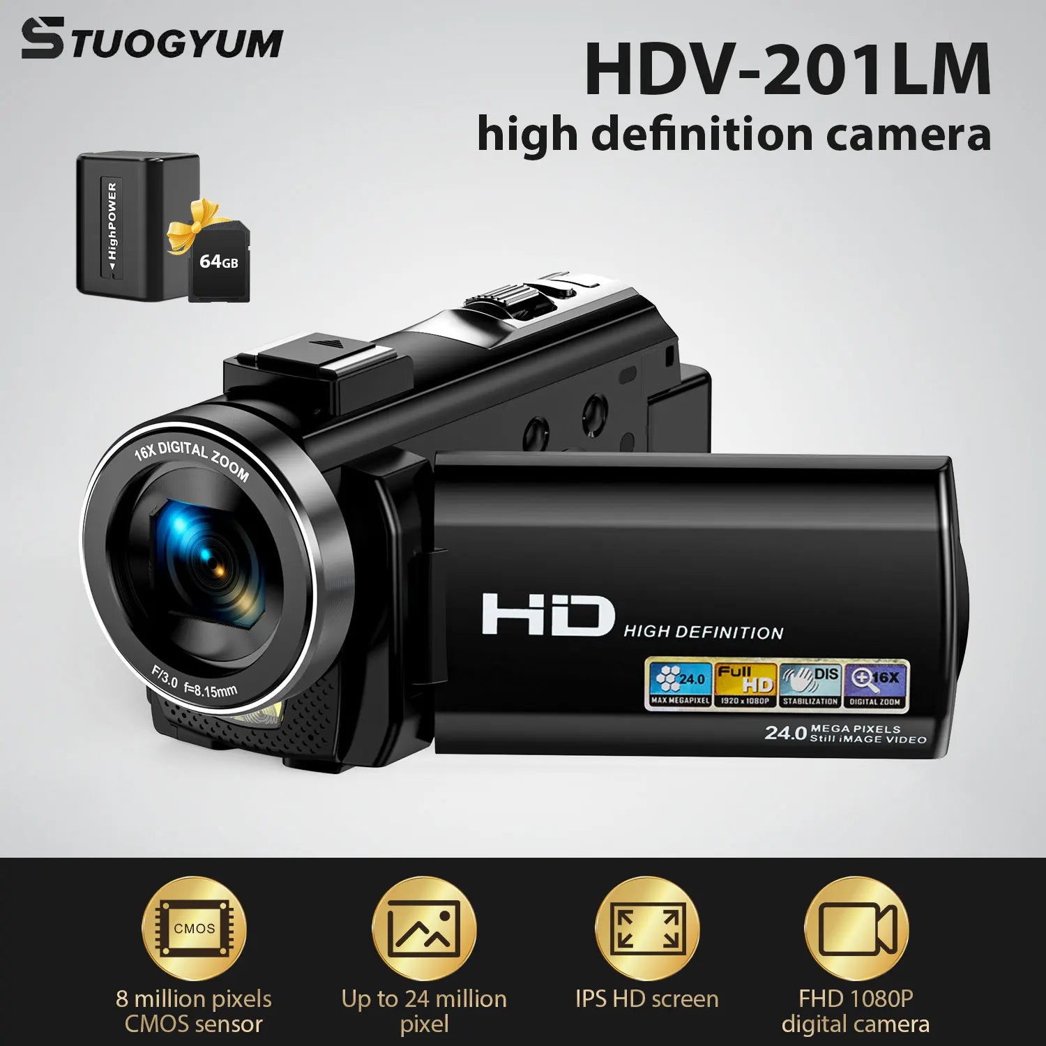 Digital Camera Photographic Cameras With 3.0 Inch Rotating Screen Professional Photo Camera Hd Video Kids Cameras  For Home