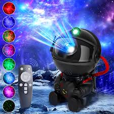 Rocket Astronaut LED Star Galaxies Projector Night Light Starry Sky Porjectors Lamp For Decoration Bedroom Room Decor Kids Gift