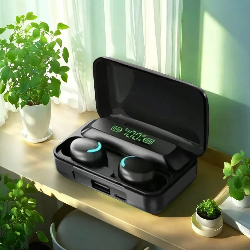 TWS Bluetooth Headphones 9D Stereo High Bass Sport Earphones Handfree Touch Control Tws Wireless Earbuds Waterproof Headset