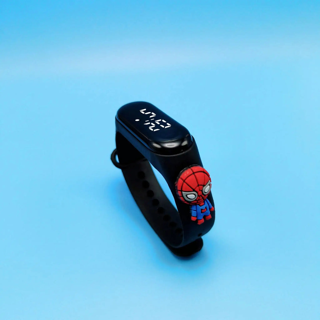 Cartoon Marvel Children's Watch  Fashion Watches Electronic Digital LED Display Watches Waterproof Holiday  Gift Kids Watches