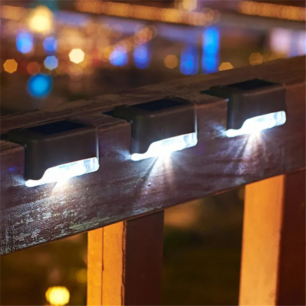 Stair LED Solar Lamp IP65 Outdoor Garden Light Pathway Yard Patio Steps Fence Lamps Garden Decor Solar Light Outdoors