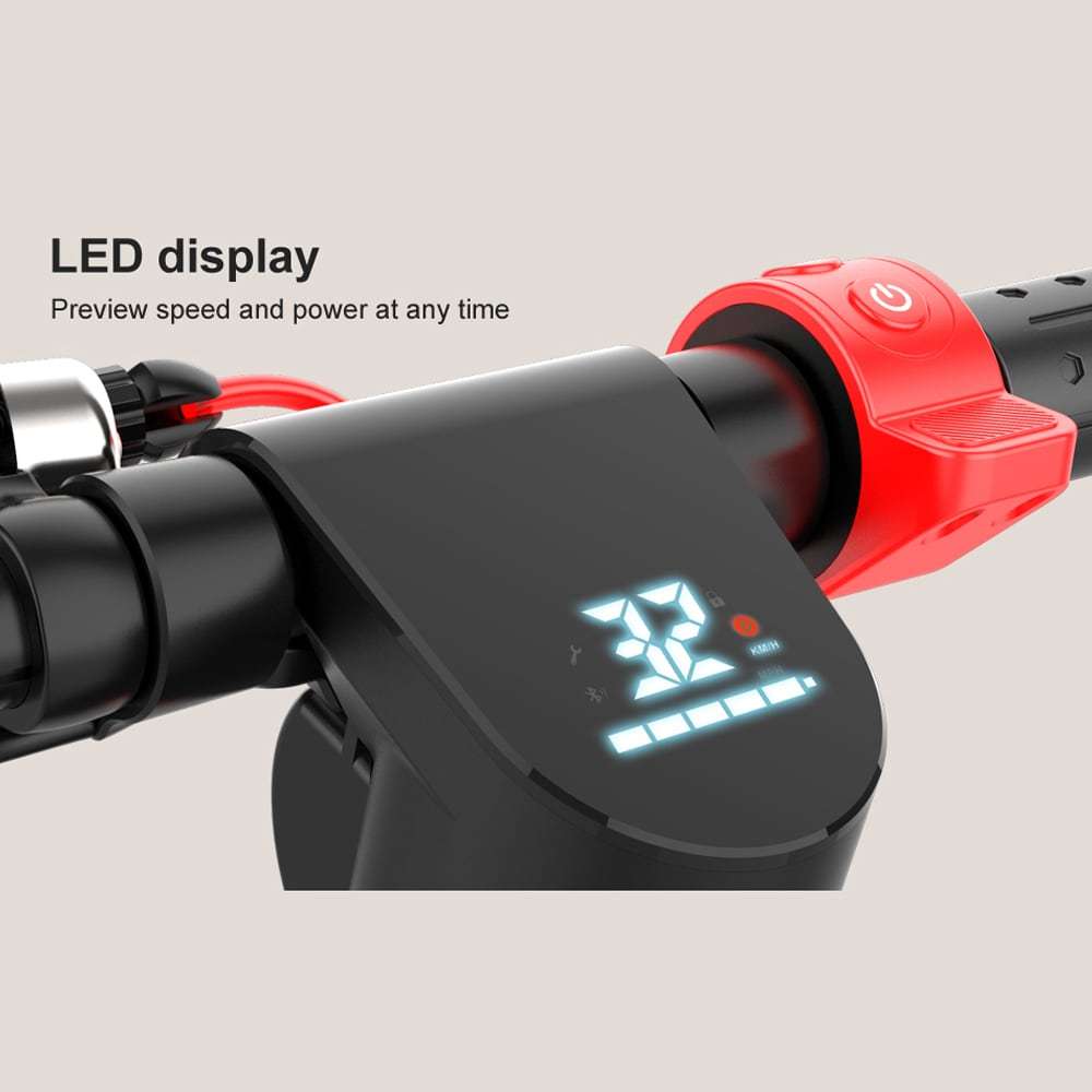 CruzaVolt™ Urban X1 – 350W Electric Folding Scooter (LED Display, Rear