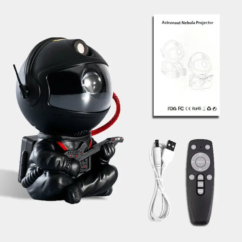 2022 Remote Control Atmosphere Light Robot 360° Rotating Night Light Stepless Dimming Projector Night Lamp Net Red Selfie Light