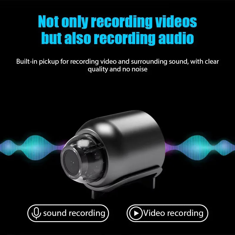 Mini 1080P HD Camera WiFi Wireless Night Vision Motion Detection Video Camera Home Security Camcorder Audio Video Recorder