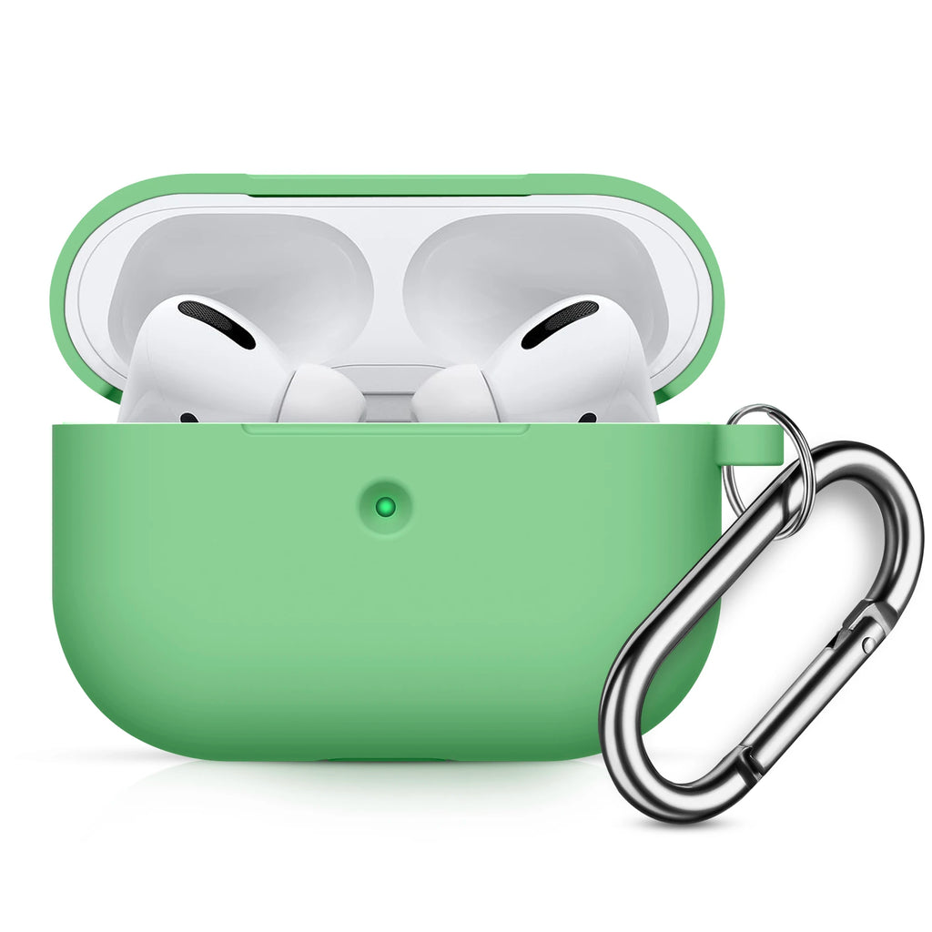 Liquid Silicone Case For Appl AirPods Pro case Wireless Bluetooth Headphone Case with Hook For Air Pods Pro 1 Cover Accessories