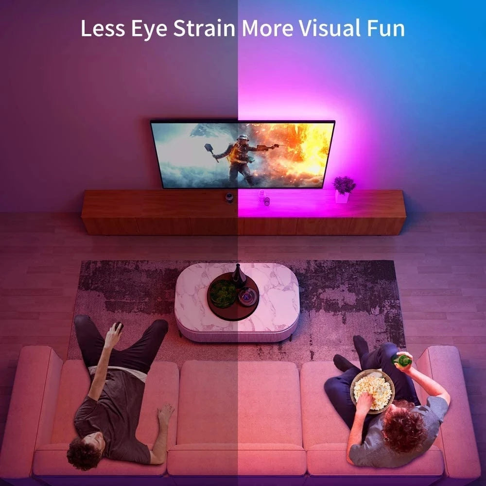 5V RGB 5050 LED Light Strip USB Infrared Remote Control Flexible Lamp Tape Ribbon Diode For Festival Party TV Desk Bedroom
