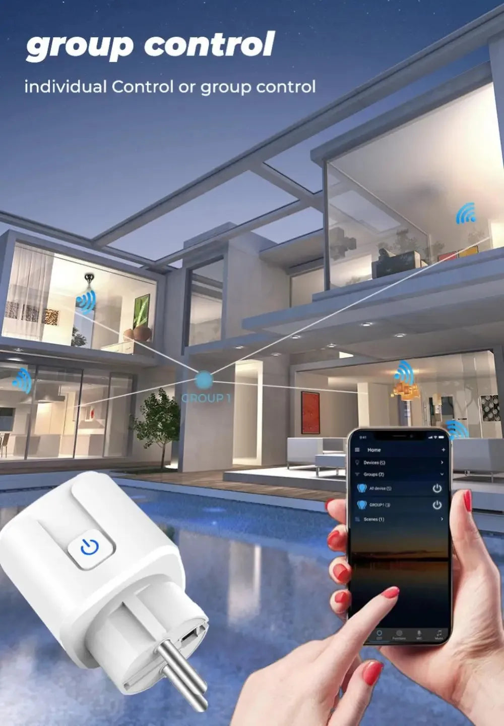 Smart Plug Zigbee EU 16A/20A Smart Socket With Power Monitor Timing Voice Control Works Whit Alexa Google Home Alice