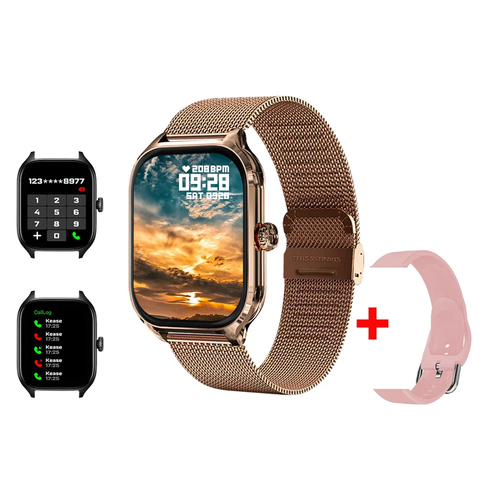H9 Smartwatch Dial Answer Calls Calorie Tracking Heart Rate Monitoring Music Playback Bluetooth Men Smart Watch Woman Step Count