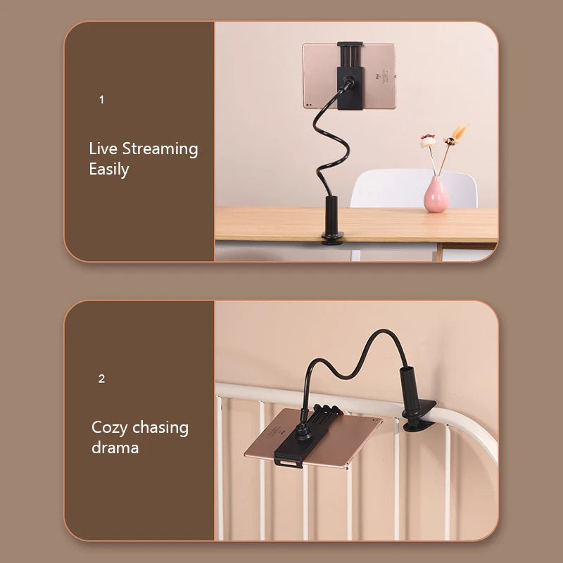 Mobile Phone Stand Lazy Bedside Ipad Tablet Holder Portable Flexible Lazy Bed Desktop Bracket Smartphones Desk Bed Stand Base