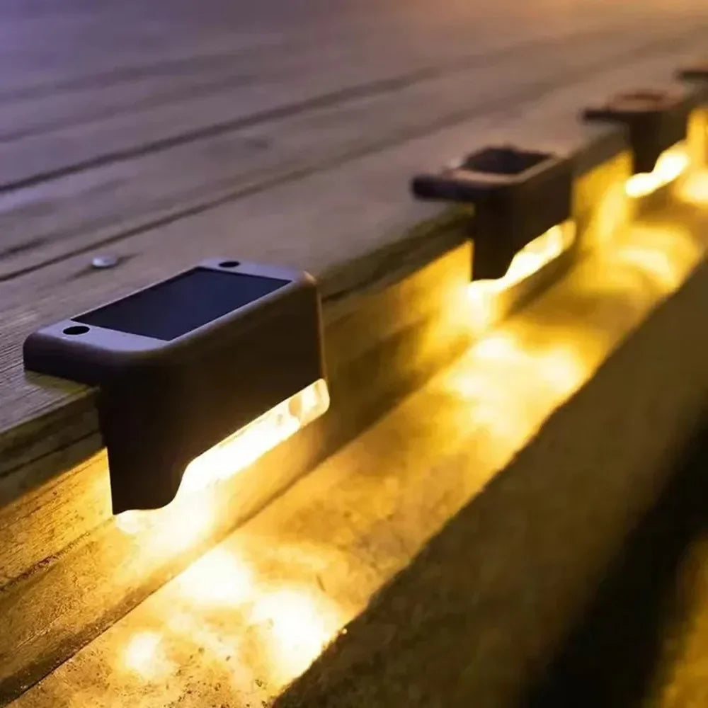 Stair LED Solar Lamp IP65 Outdoor Garden Light Pathway Yard Patio Steps Fence Lamps Garden Decor Solar Light Outdoors