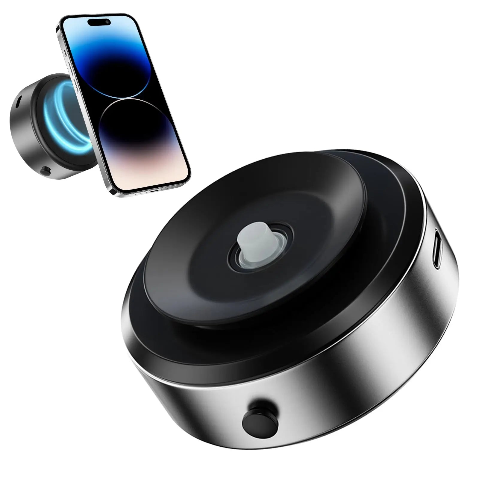 Intelligent Car Mount Phone Holder 15 W Wireless Charging Magnetic Attraction Technology Universal Vacuum Adsorption Bracket