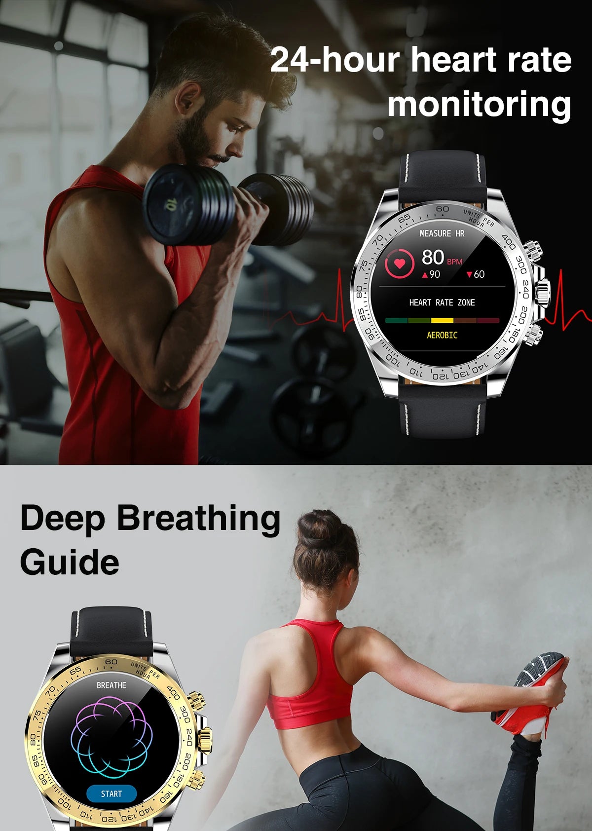 Smartwatch for Men New Smart Watch High-end 2024 Original Luxury Waterproof for Huawei xiaomi New Products Fitness Bracelet gtr4