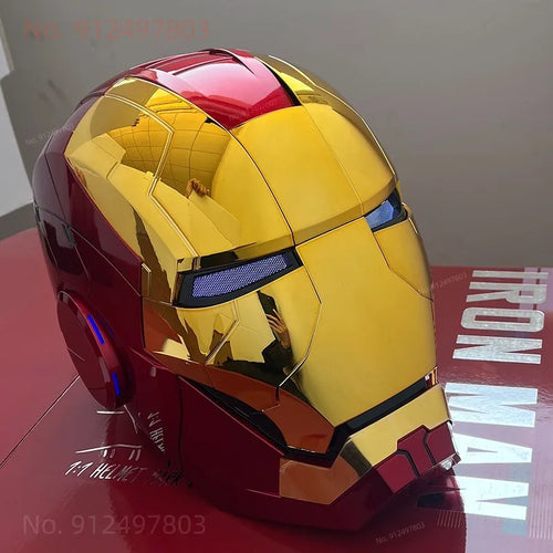 New AutoKing 1:1 Mk5 Iron Man Helmet Cosplay Voice Control Eyes with