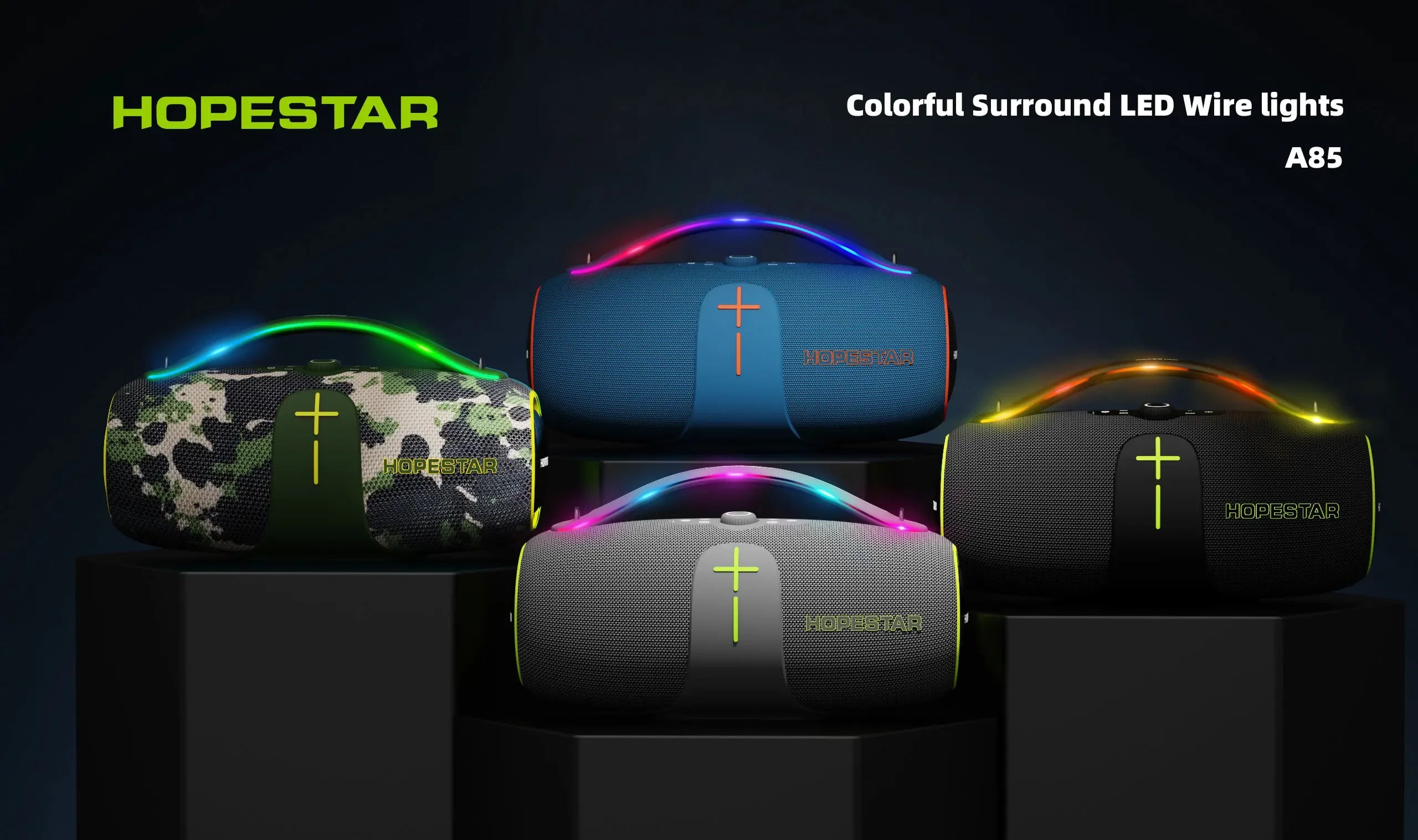 Original Hopestar A85 Outdoor Party Speaker Professional 400W Bass Powered Portable Subwoofer Wireless Connection Hifi Speaker