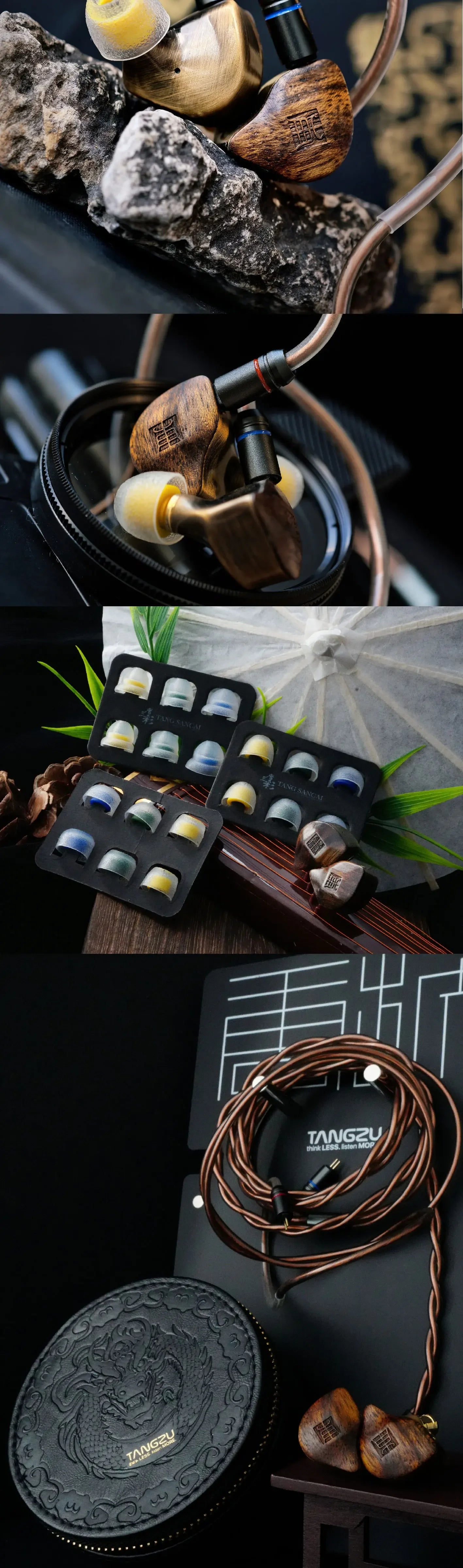 TANGZU DUFU Second Stanza 1DD+2BA Hybrid Drivers In-ear Earphone IEM HiFi Music Wired Earbuds