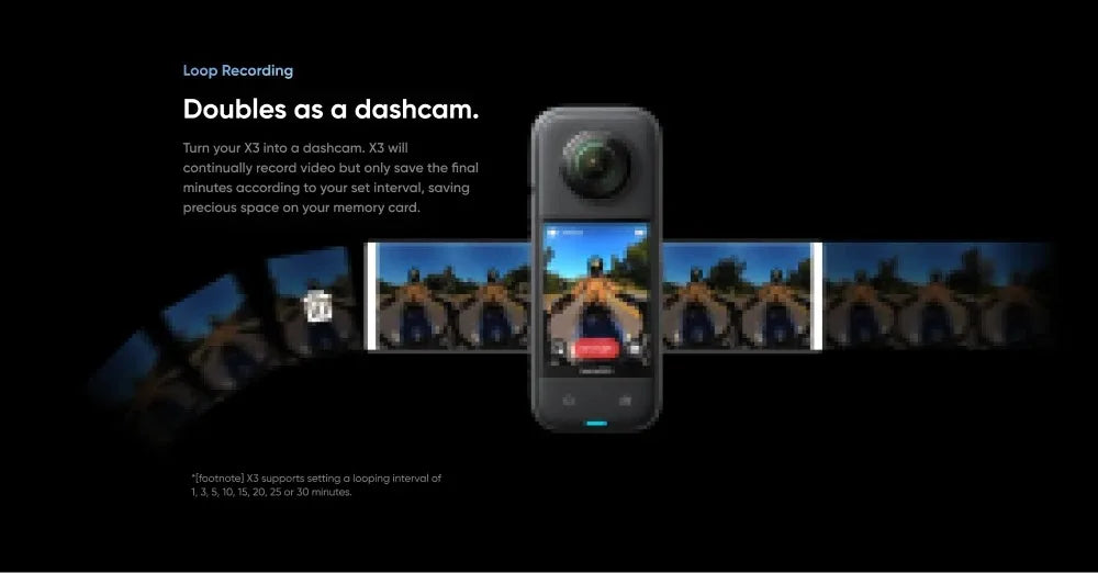 Insta360 X3 – A Waterproof 360-Degree Action Camera Featuring 1/2-Inch 48MP Sensors, 5.7K 360 Active HDR Video Resolution, 72MP