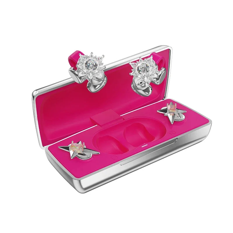 ERDU headphones Bluetooth ear clip magnetic jewelry headphones automatic noise reduction sports wireless 360 ° surround sound