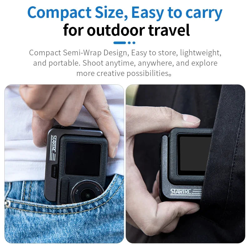 STARTRC For DJI Action 5 Pro L-Type Quick Release Bracket Osmo 4/3 Magnetic Base Horizontal Shot Vertical Shot Stand Accessories