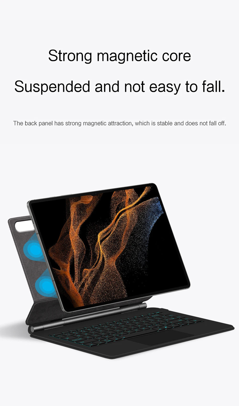 Magic Keyboard For Samsung Galaxy Tab S8 Ultra S10 S9 14.6 Inch S8U Tablet Magnetic Book Cover Case X900 X906 Backlight Touchpad